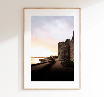 Portchester Castle - Photography Print - Portsmouth and Southsea Prints - Wall Art -  Frame and Canvas Options - Portrait