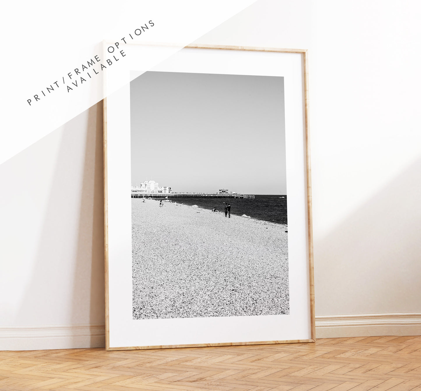 South Parade Pier - Photography Print - Portsmouth and Southsea Prints - Wall Art -  Frame and Canvas Options - Portrait - BW