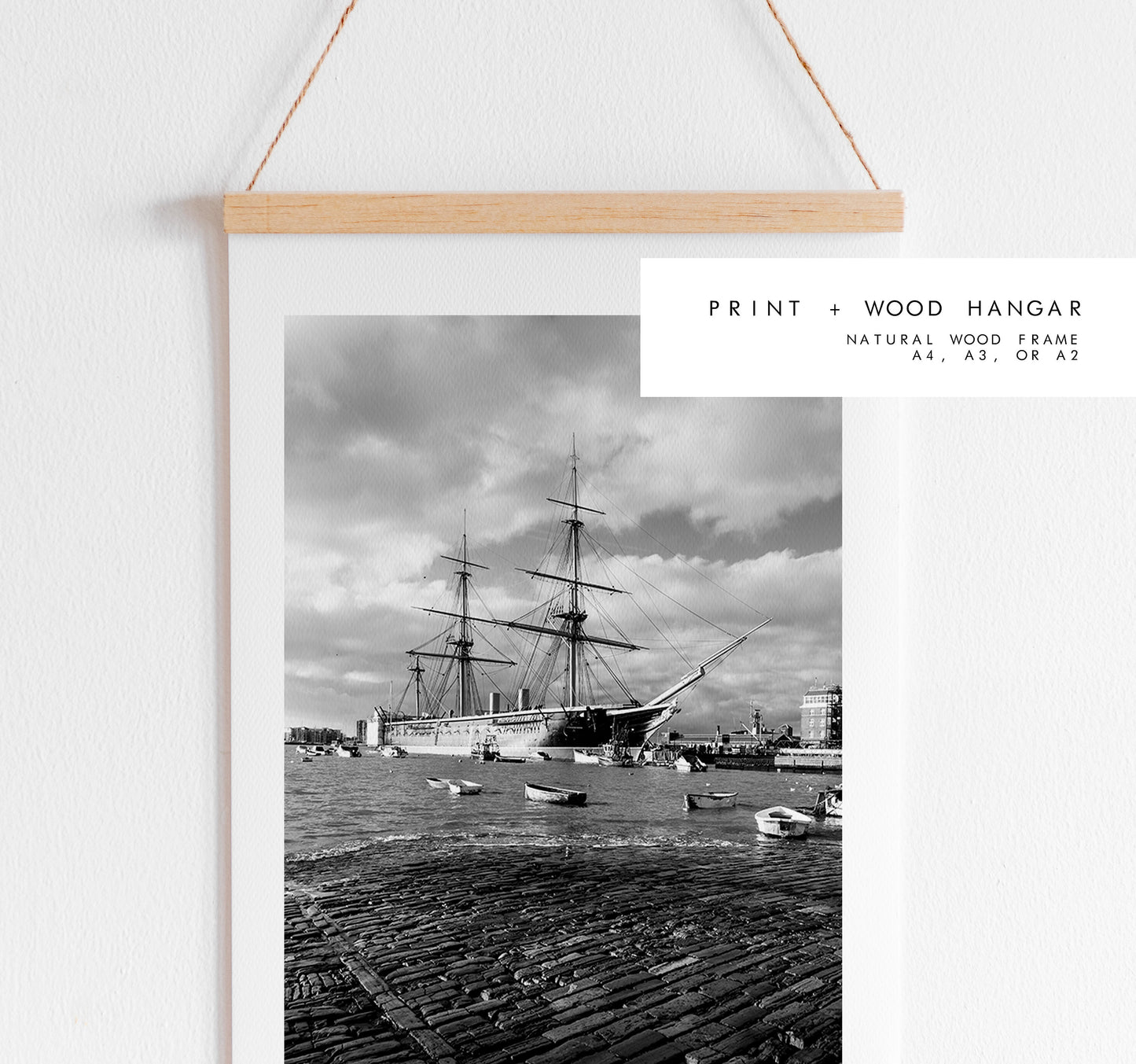 Warrior - Photography Print - Portsmouth and Southsea Prints - Wall Art -  Frame and Canvas Options - Portrait - BW