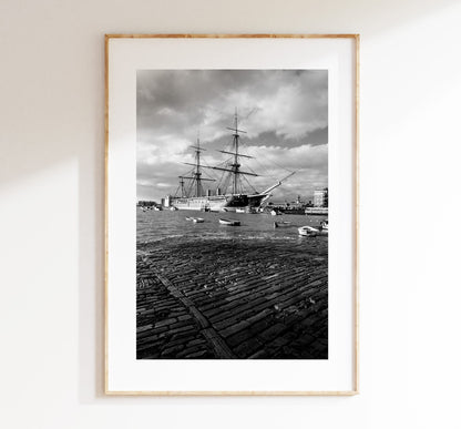 Warrior - Photography Print - Portsmouth and Southsea Prints - Wall Art -  Frame and Canvas Options - Portrait - BW