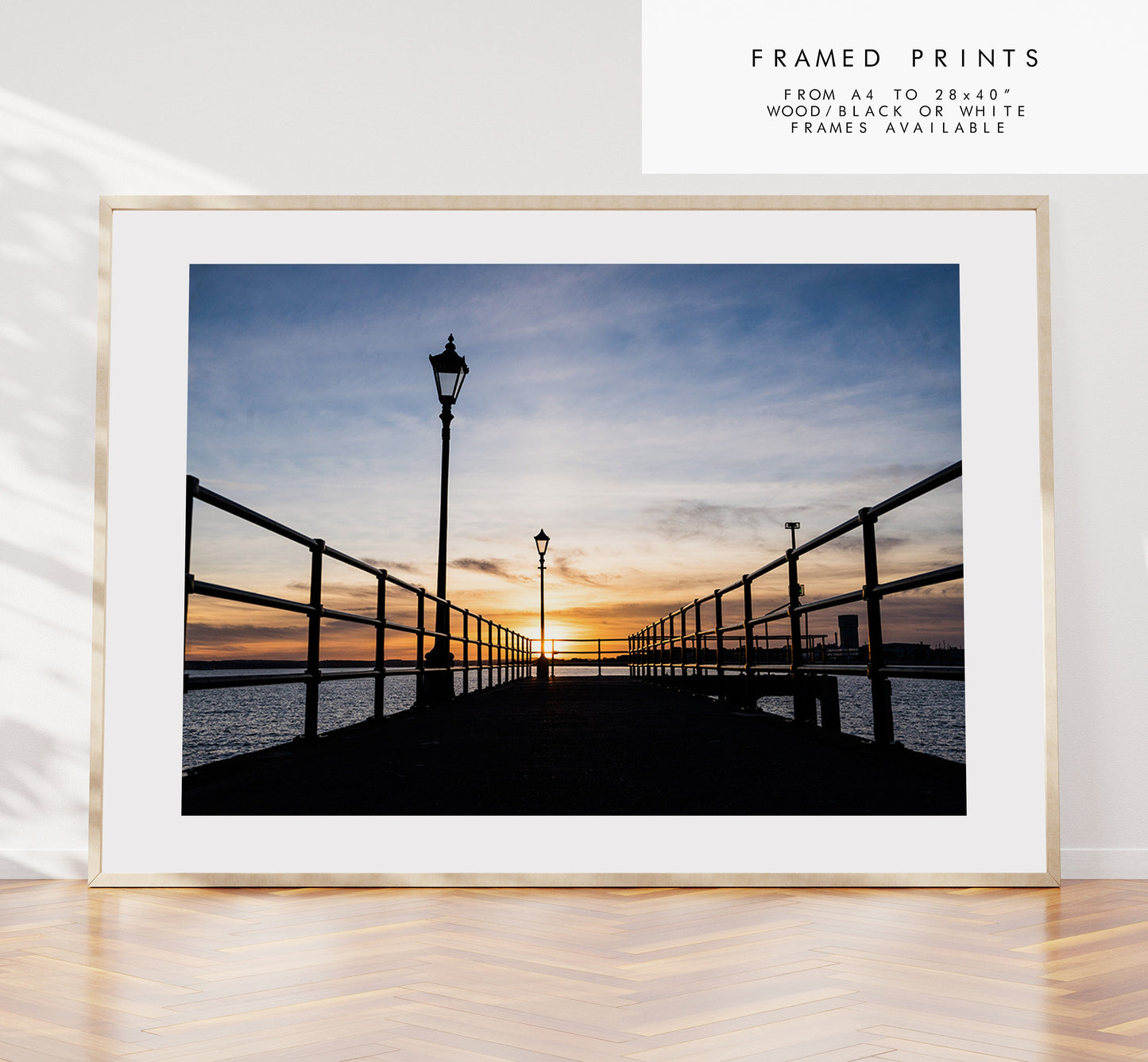 Hotwalls Pier - Photography Print - Portsmouth and Southsea Prints - Wall Art -  Frame and Canvas Options - Landscape