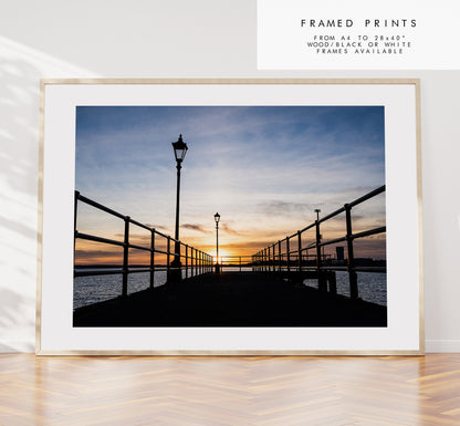 Hotwalls Pier - Photography Print - Portsmouth and Southsea Prints - Wall Art -  Frame and Canvas Options - Landscape