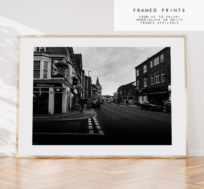 Albert Road - Photography Print - Portsmouth and Southsea Prints - Wall Art -  Frame and Canvas Options - Landscape - BW