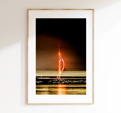 Spinnaker Tower - Photography Print - Portsmouth and Southsea Prints - Wall Art -  Frame and Canvas Options - Portrait