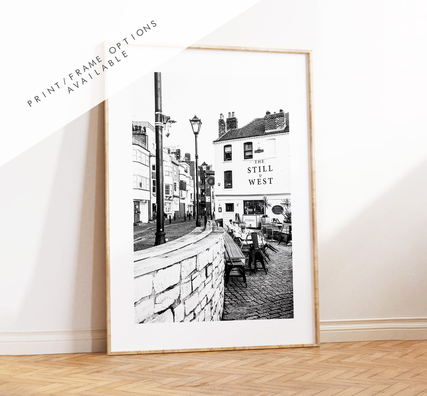 Still and West - Photography Print - Portsmouth and Southsea Prints - Wall Art -  Frame and Canvas Options - Portrait - BW