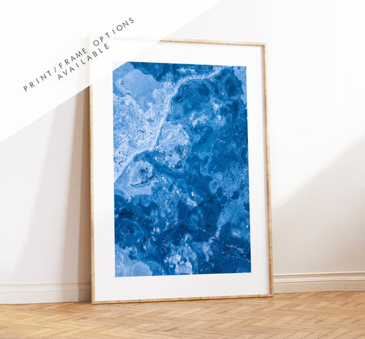 Frozen Bay - Iceland Photography Print - Iceland Wall Art - Iceland Poster - Aerial Photography - Jökulsárlón - Glacier - Abstract Print