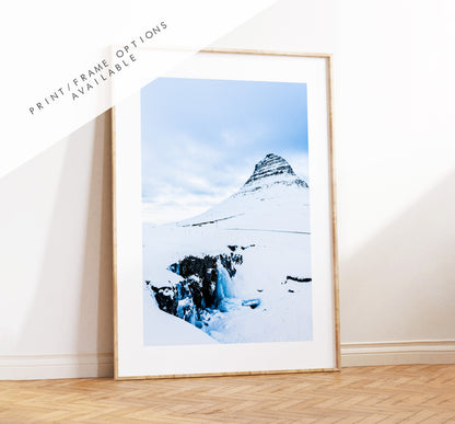 Kirkjufell Print - Iceland Photography Print - Iceland Wall Art - Iceland Poster - Snaefellsnes - Icelandic Mountain - Iceland Mountains