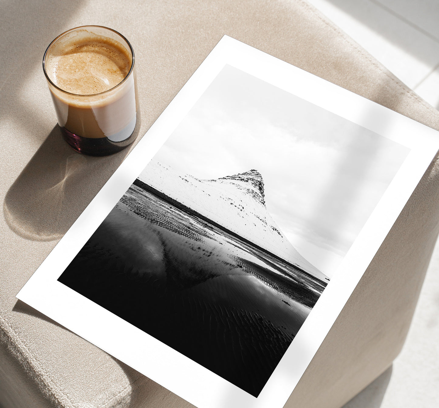 Kirkjufell - Iceland Photography Print - Iceland Wall Art - Iceland Poster - Black and White Photography - kirkjufell Print - Mountain