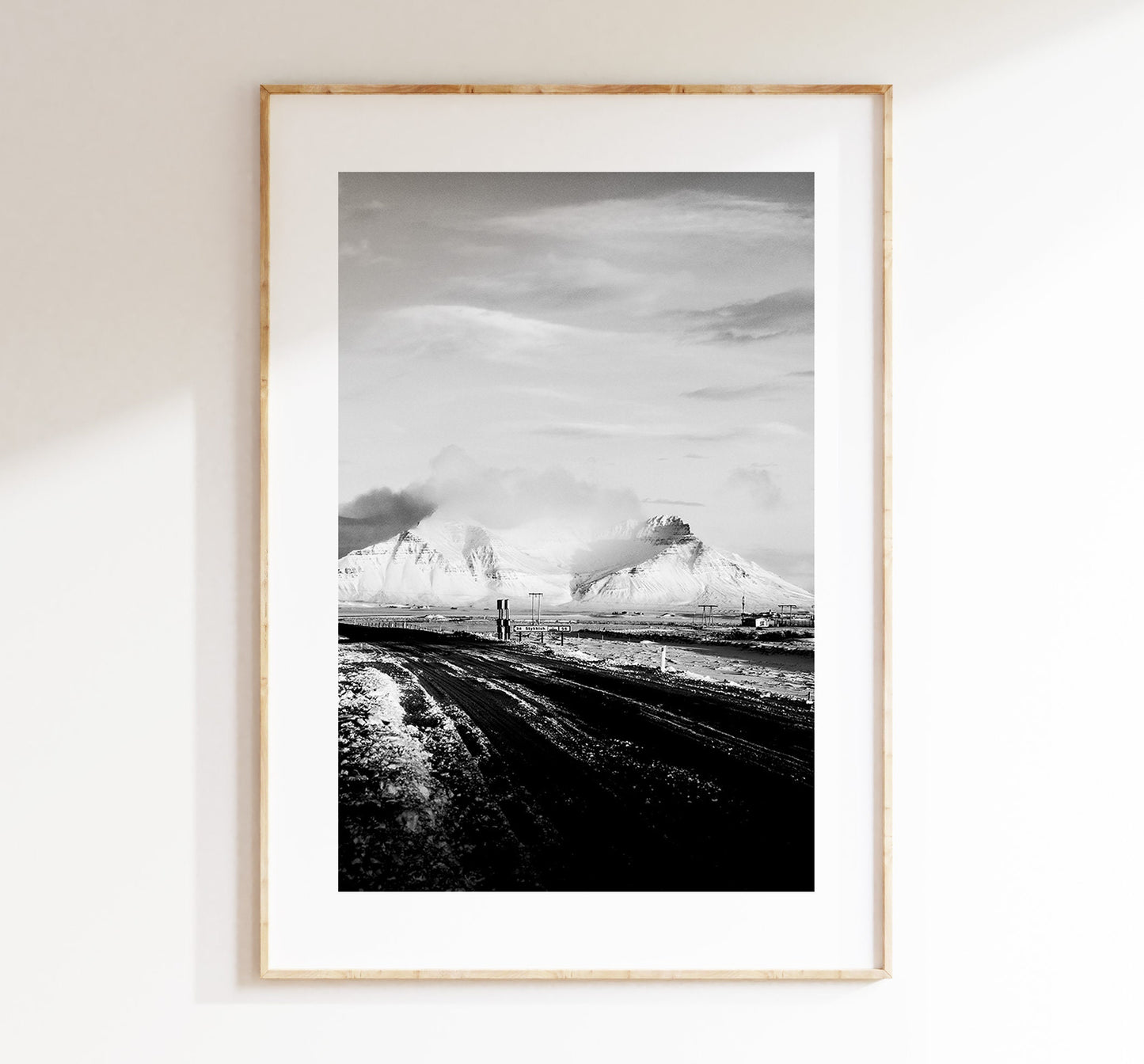 Icelandic Mountains - Iceland Photography Print - Iceland Wall Art - Iceland Poster - Black and White Photography - Mountain Wall Art - Gift