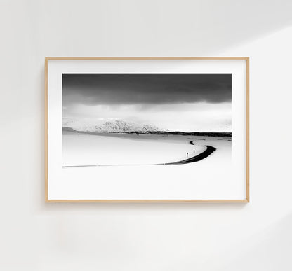 Thingvellir National Park - Iceland Photography Print - Iceland Wall Art - Iceland Poster - Black and White Photography - Landscape Wall Art