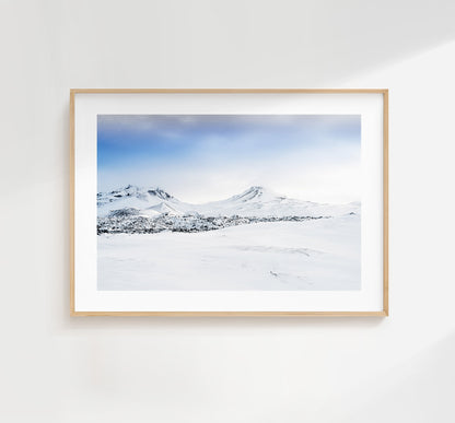 Northern Iceland - Iceland Photography Print - Iceland Wall Art - Iceland Poster - Landscape - Snaefellsness - Winter Landscape - Snow