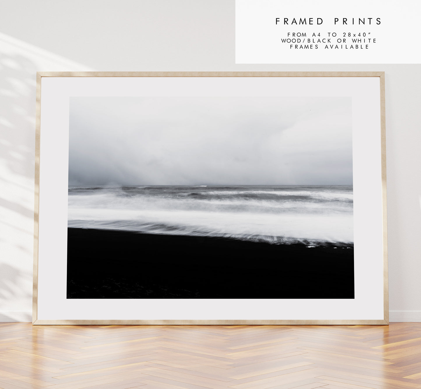 Stormy Seascape - Iceland Photography Print - Iceland Wall Art - Iceland Poster - Landscape - Storms - Sea - Atlantic - Contemporary - Seas