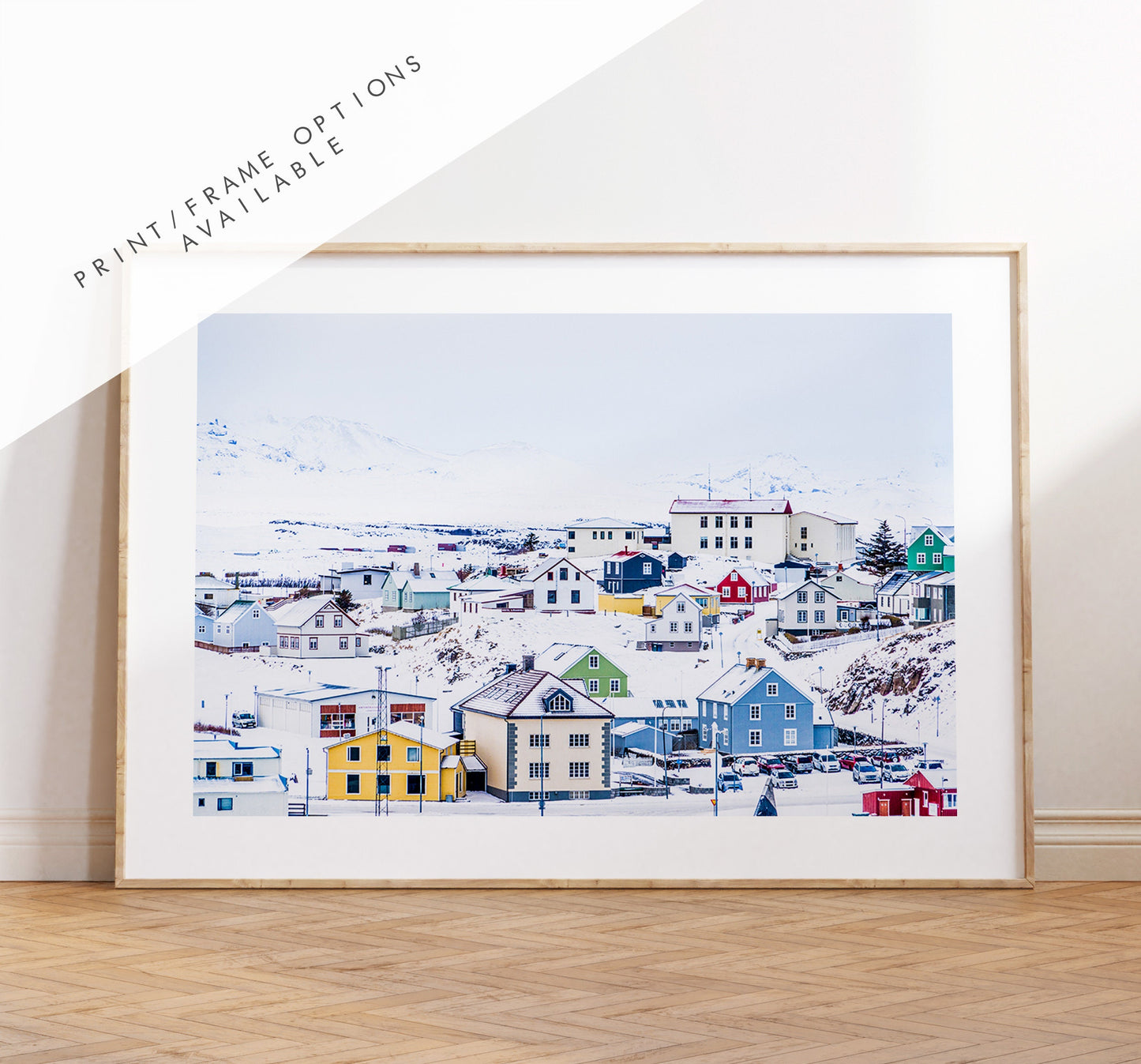 Icelandic Architecture - Iceland Photography Print - Iceland Wall Art - Iceland Poster - Landscape - Architecture - Houses - Stykkishólmur