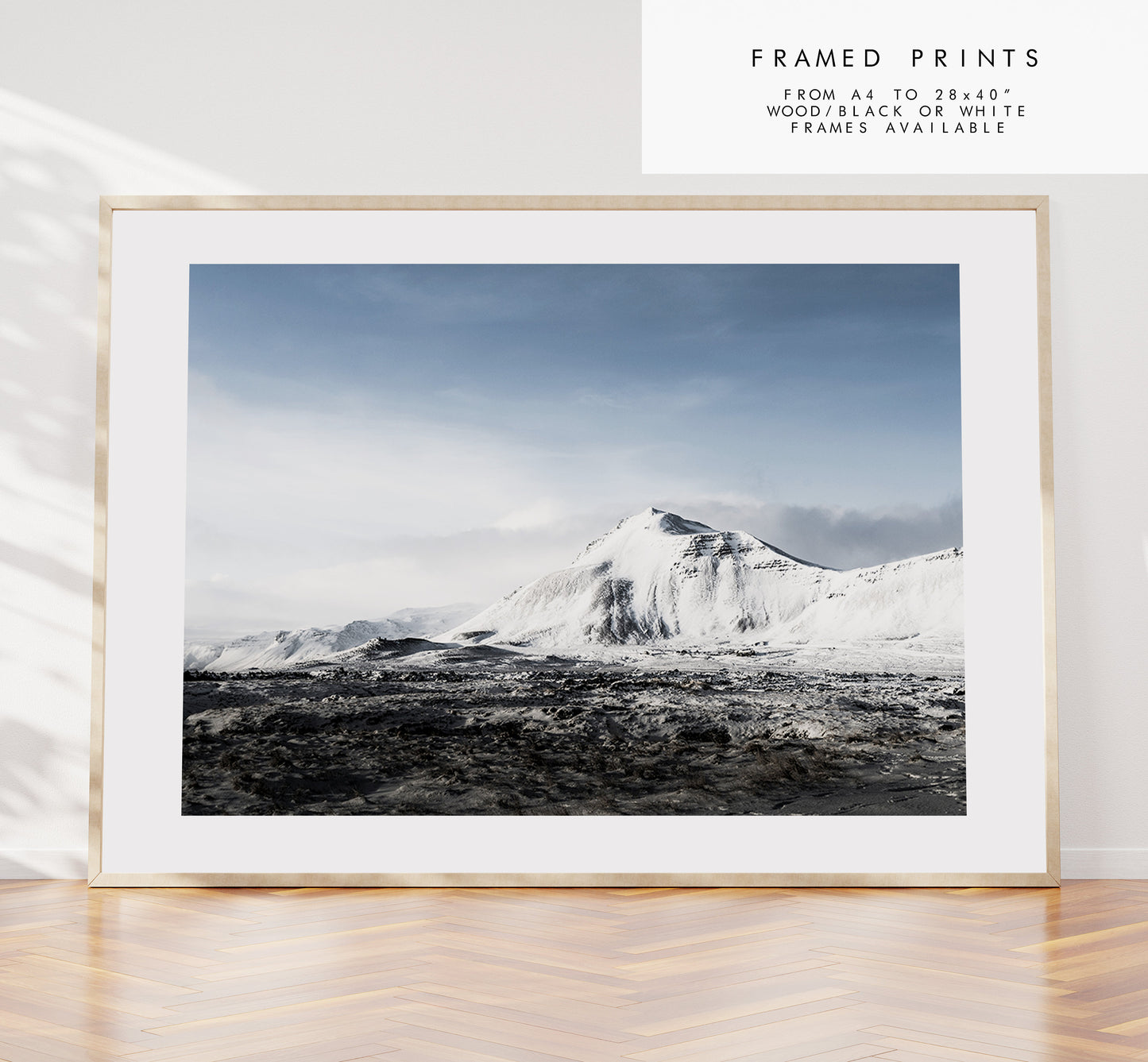 Icelandic Mountain Landscape - Iceland Photography Print - Iceland Wall Art - Iceland Poster - Landscape - Snaefellsnes - Mountain - Winter