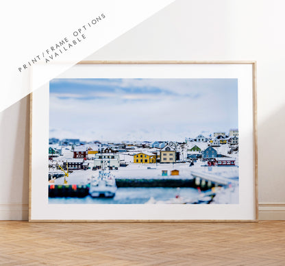 Stykkishólmur Print - Iceland Photography Print - Iceland Wall Art - Iceland Poster - Landscape - Icelandic Houses - Town - Architecture