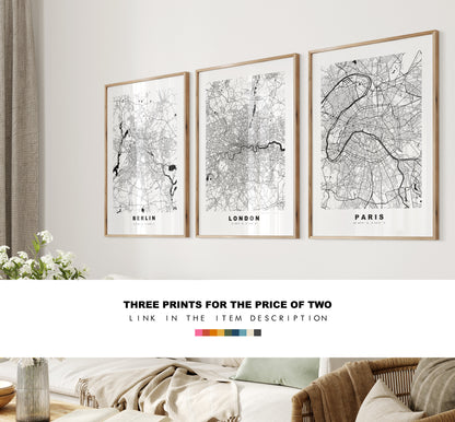 Mainz Map Print - City Map Poster - Map Wall Art - Germany City Maps - Mainz Print - Mainz Poster - Minimalist City Map - Germany