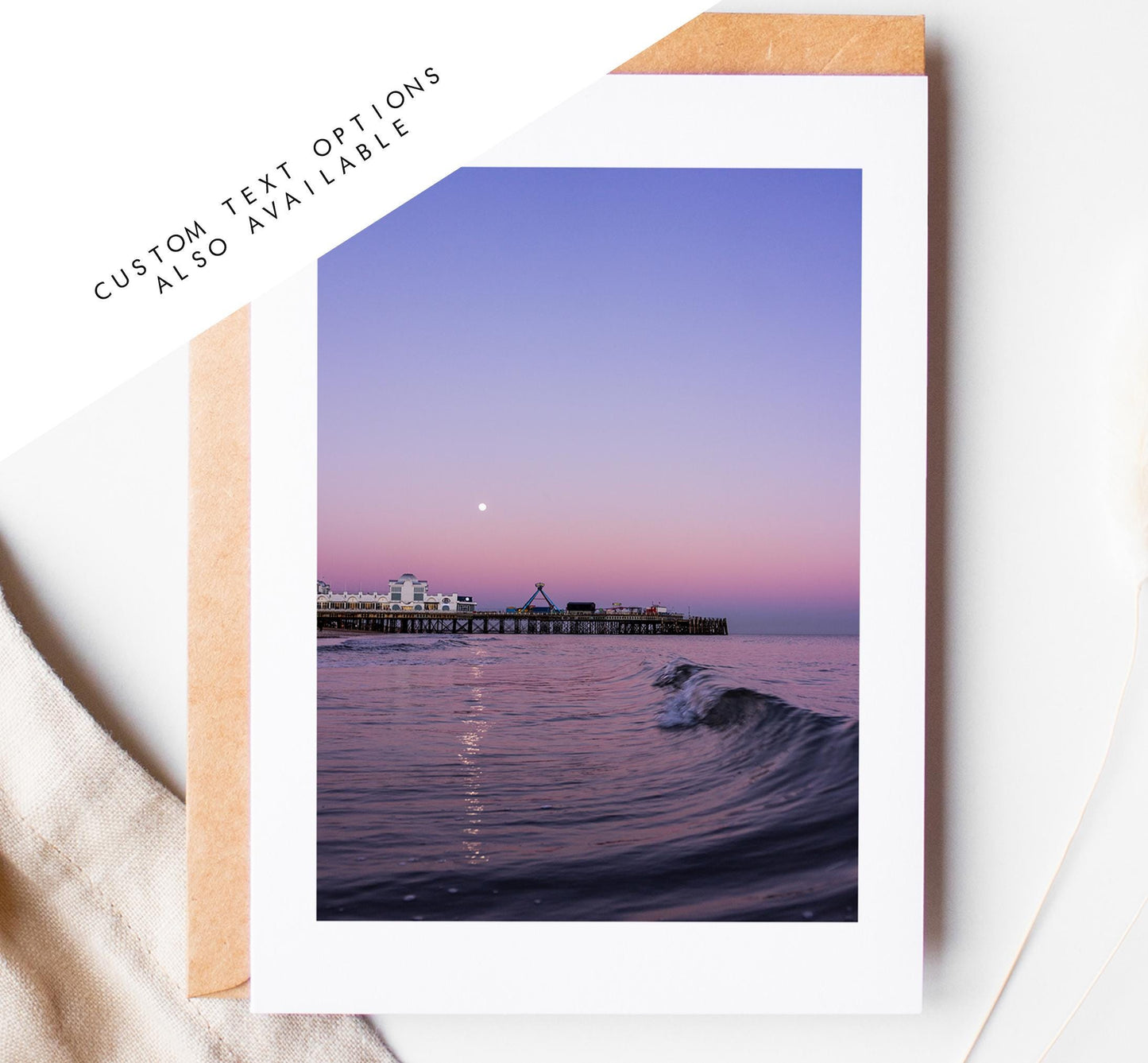 South Parade Pier Greeting Card - Portsmouth and Southsea Photography Greeting Cards - Envelope Included - Birthday - Wedding - Anniversary