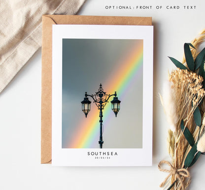 Rainbow Greeting Card - Portsmouth and Southsea Photography Greeting Cards - Envelope Included - Birthday - Wedding - Anniversary