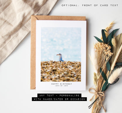 Southsea Seagull Greeting Card - Portsmouth and Southsea Photography Greeting Cards - Envelope Included - Birthday - Wedding - Anniversary