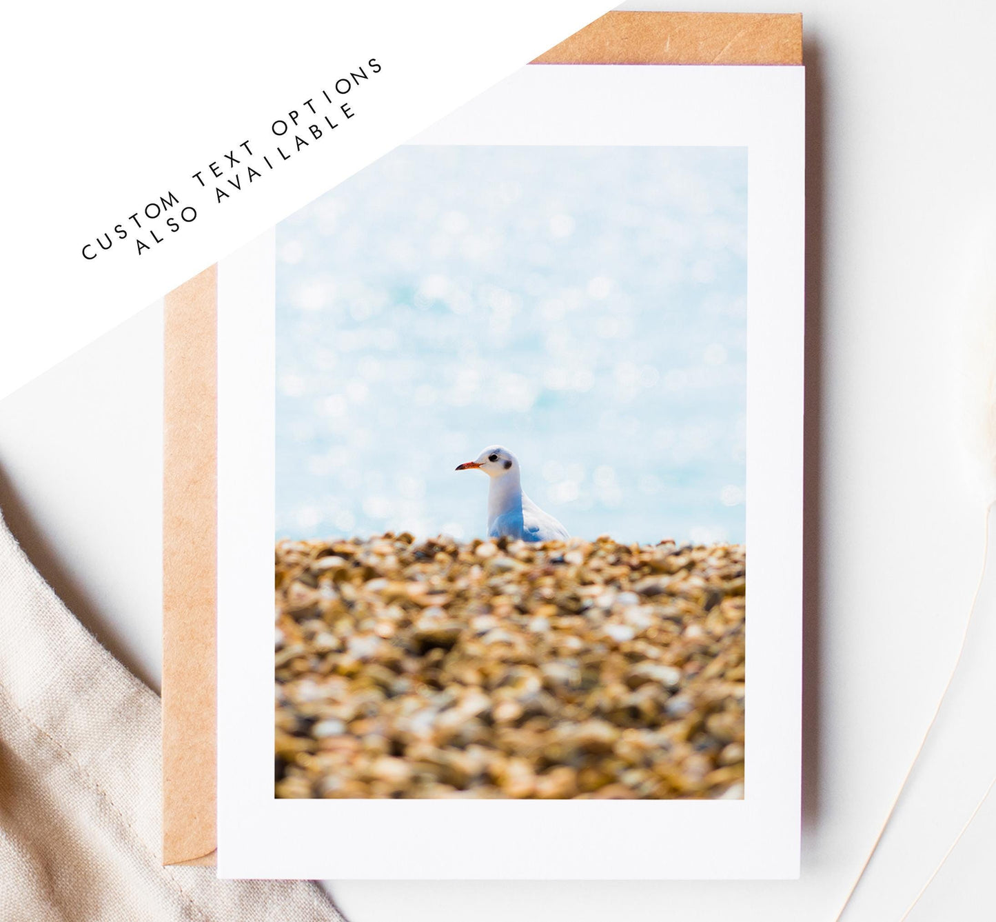 Southsea Seagull Greeting Card - Portsmouth and Southsea Photography Greeting Cards - Envelope Included - Birthday - Wedding - Anniversary