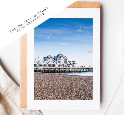 South Parade Pier Greeting Card - Portsmouth and Southsea Photography Greeting Cards - Envelope Included - Birthday - Wedding - Anniversary