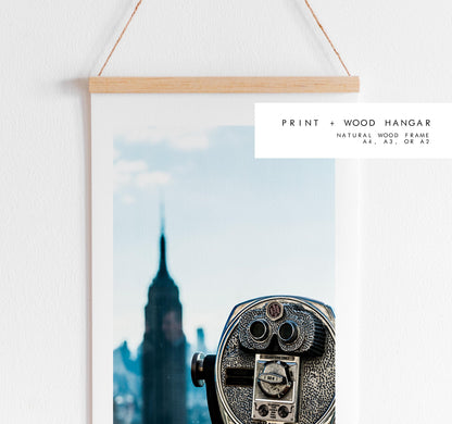 Empire State Building - New York Print - New York Skyline Print - New York Photography - New York Print  - Cityscape - Telescope - NYC