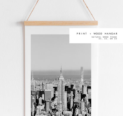 Empire State Building Print - New York Skyline Print - Black and White Photography - New York City Print - Artwork - Poster  - Minimalist