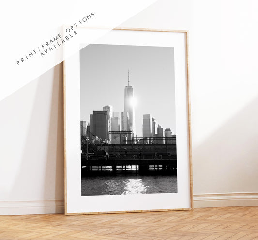 World Trade Centre Print - New York Skyline Print - Black and White Photography - New York City Print - Artwork - Poster  - Minimalist - Art