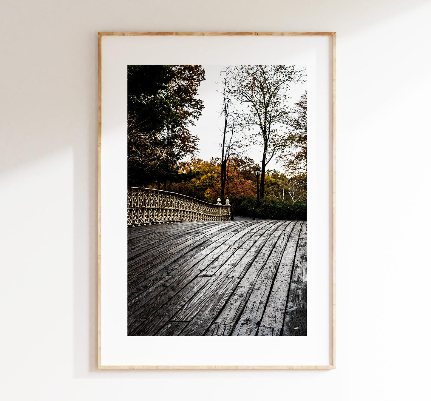 Central Park Print - New York City Photography Print - Central Park Bridge - Central Park Autumn - Fall - New York Poster - Trees - Wall Art