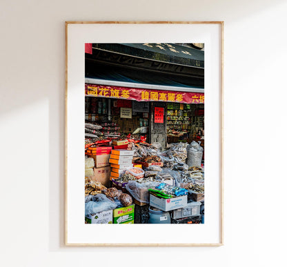 Chinatown Print - New York Poster - Manhattan Print - New York Print - Poster - Artwork - Chinatown New York - Photography - Print - Food