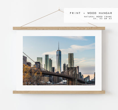New York Print - New York Skyline - Manhattan Skyline - New York City Print - Poster - Artwork - Autumn - Fall - Neutral - Minimalist - Fall