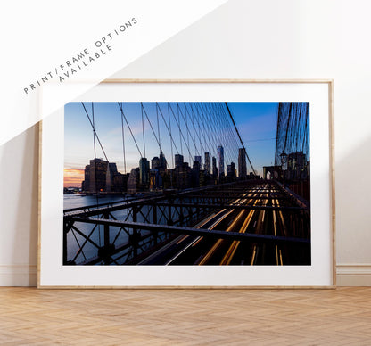 Brooklyn Bridge Print - New York Print - Fine Art Photography Print - New York Photography - Brooklyn Bridge Print - Brooklyn Bridge Photo