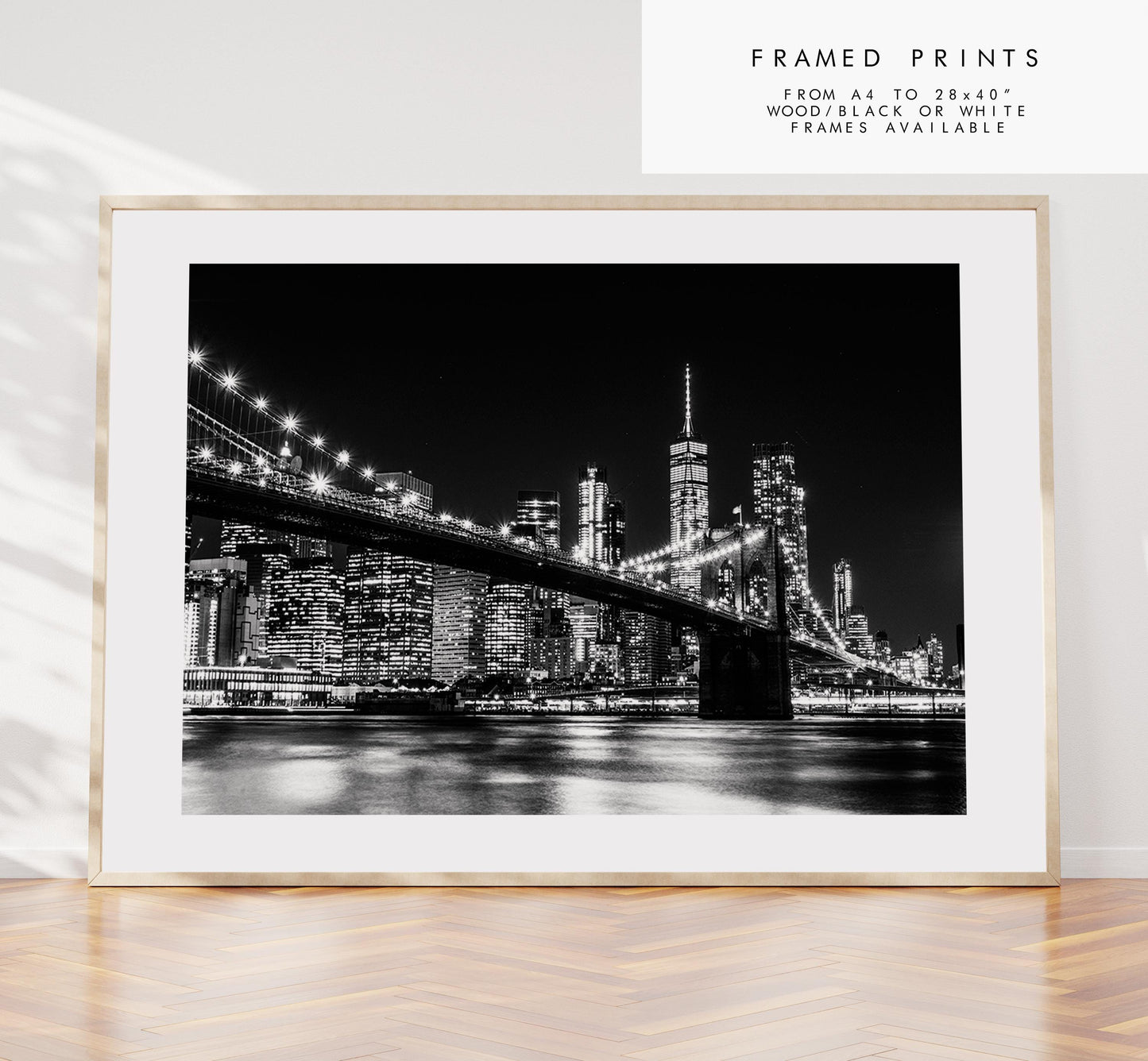 Manhattan Skyline - New York Print - Black and White Photography - New York Photography - Artwork - Print - Poster - Picture - Minimalist