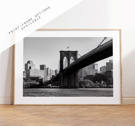 Brooklyn Bridge Print - NYC Photography Print - New York City - Prints or Framed Prints available - New York City Wall Art - Landscape