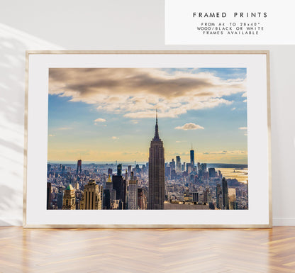 New York Skyline Print - NYC Photography Print - New York City - Prints or Framed Prints available - New York City Wall Art - Landscape