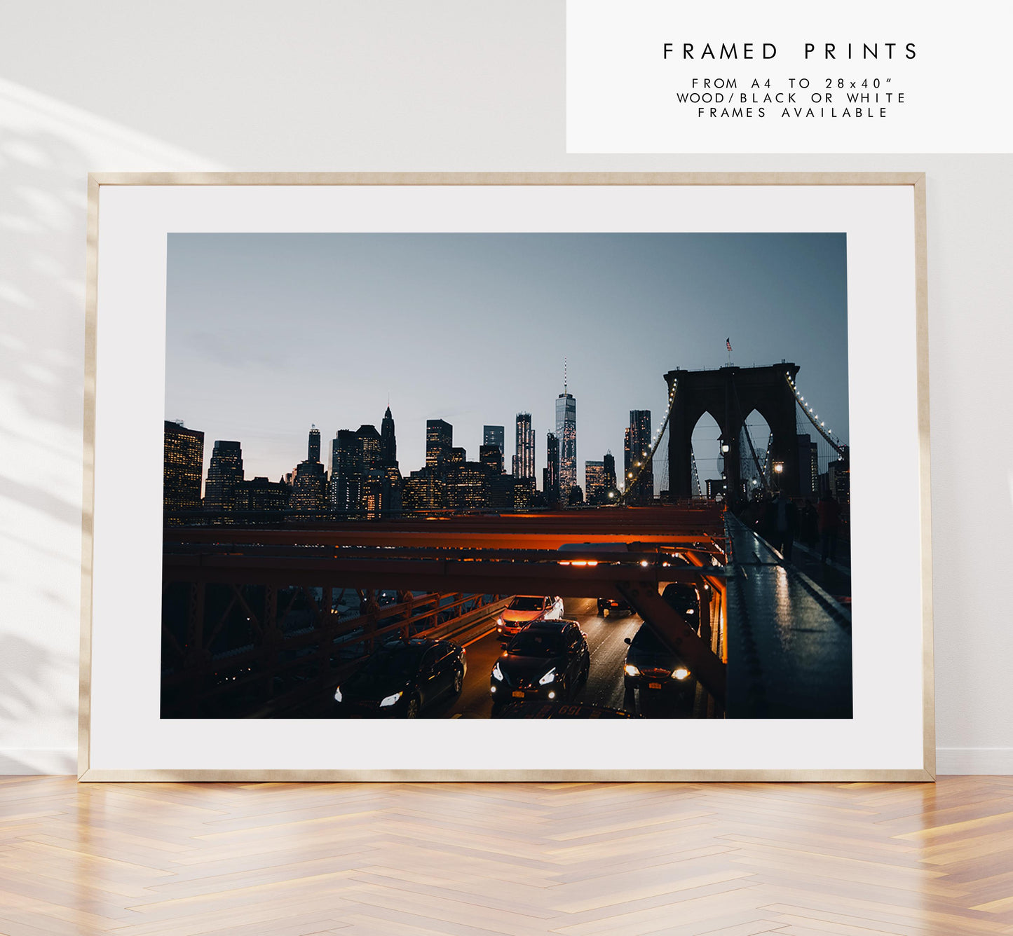 Brooklyn Bridge Print - NYC Photography Print - New York City - Prints or Framed Prints available - New York City Wall Art - Landscape