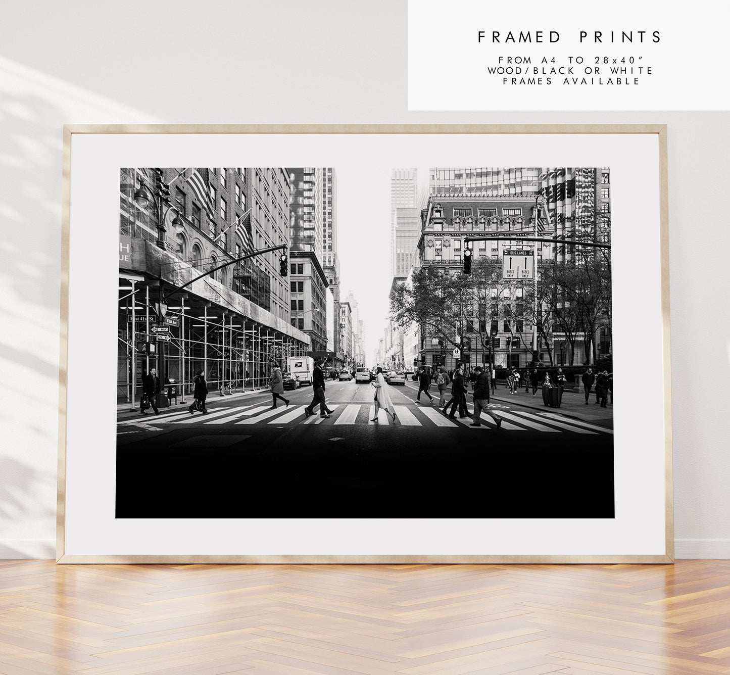 New York Crosswalk Print - NYC Photography Print - New York City - Prints or Framed Prints available - New York City Wall Art - Landscape