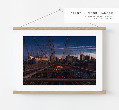 Brooklyn Bridge Print - NYC Photography Print - New York City - Prints or Framed Prints available - New York City Wall Art - Landscape