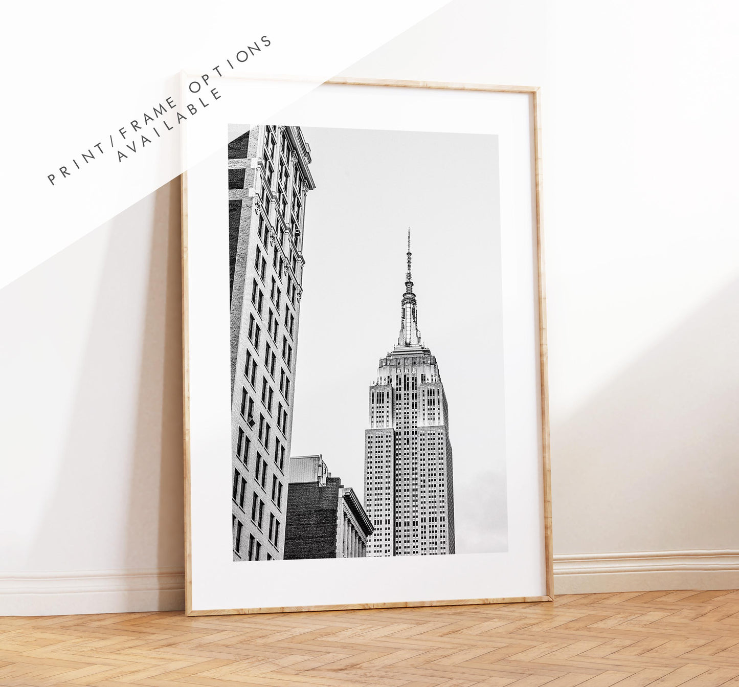 New York Black and White Print Set - Print Set of Three - Landmarks - Empire State Building - Chrysler Building - Flat Iron - NYC - Print