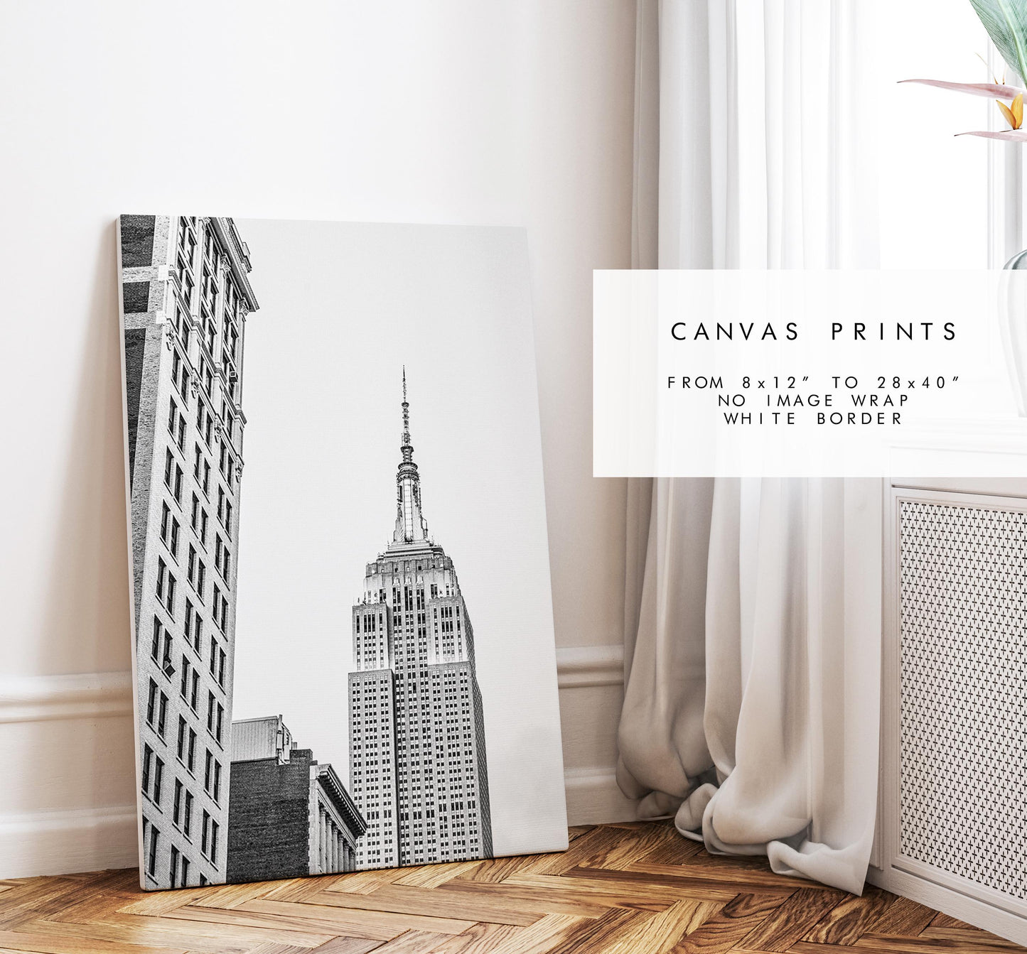New York Black and White Print Set - Print Set of Three - Landmarks - Empire State Building - Chrysler Building - Flat Iron - NYC - Print