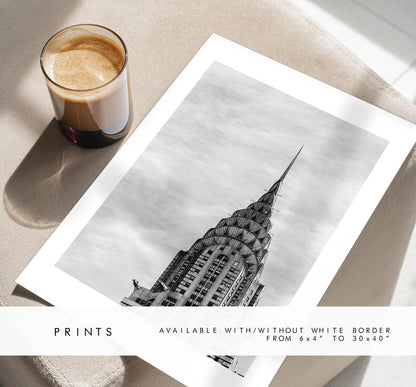 New York Black and White Print Set - Print Set of Three - Landmarks - Empire State Building - Chrysler Building - Flat Iron - NYC - Print
