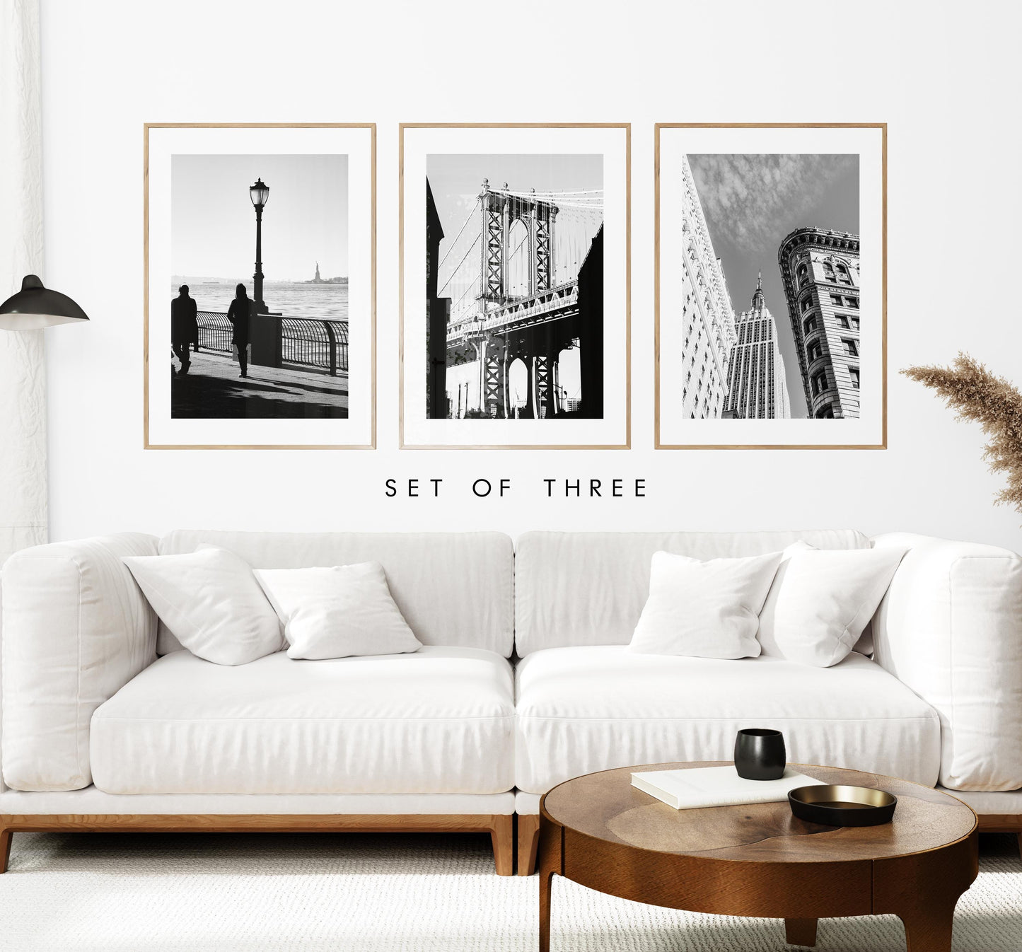 New York Print Set - Black and White Print Set - Print Set of Three - Monochrome - New York City Prints - Black and White Photography