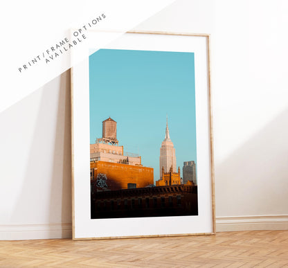 New York Pastel Print Set - Print Set of Three - Pastel Tones - Turquoise / Oranges - New York Photography - Prints or Framed Prints - NYC