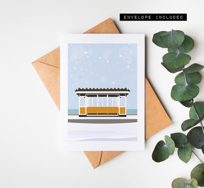 Southsea Christmas Card - Portsmouth and Southsea Cards (Travel Designs) - Blank Inside or Include Message - Envelope Included