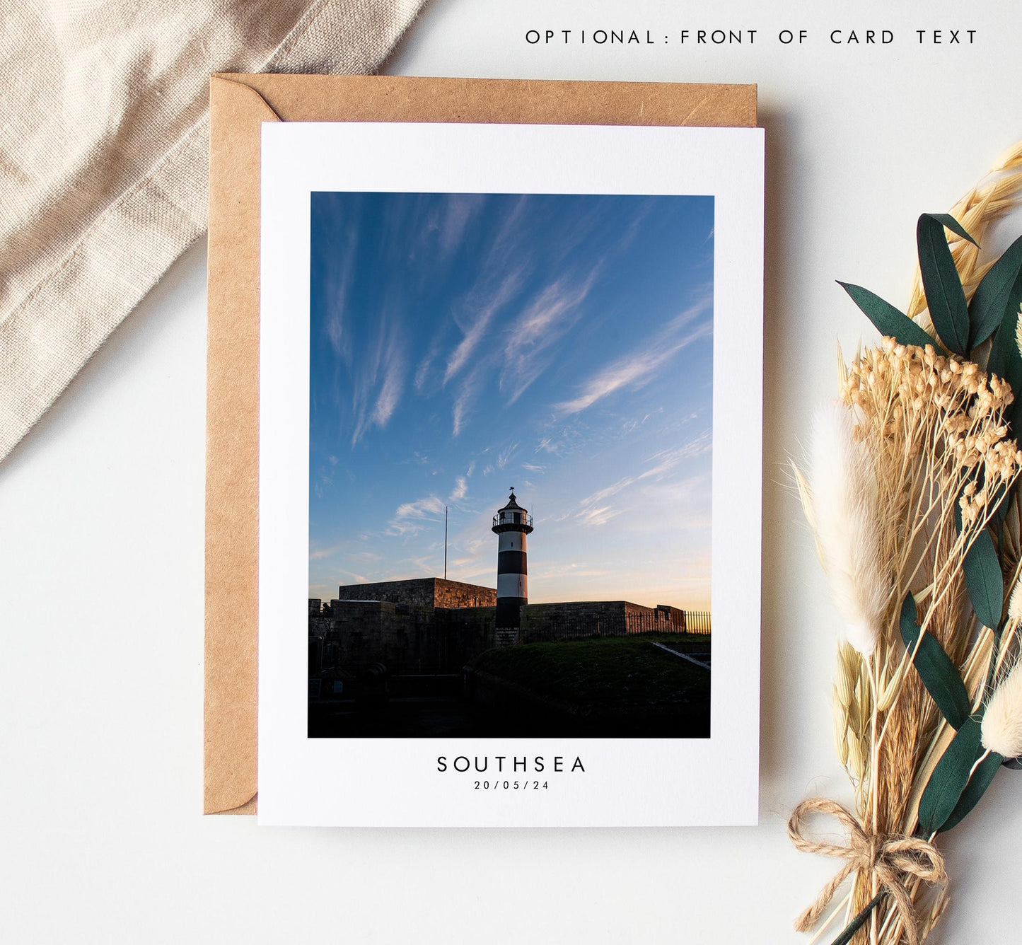 Southsea Castle Greeting Card - Portsmouth and Southsea Photography Greeting Cards - Envelope Included - Birthday - Wedding - Anniversary