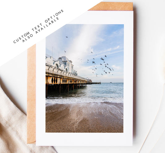 Southsea Greeting Card - Portsmouth and Southsea Photography Greeting Cards - Envelope Included - Birthday - Wedding - Anniversary