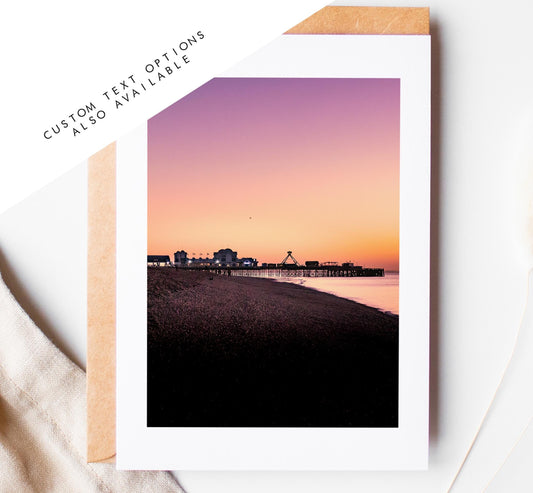 South Parade Pier Greeting Card - Portsmouth and Southsea Photography Greeting Cards - Envelope Included - Birthday - Wedding - Anniversary