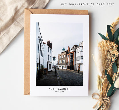 Old Portsmouth Greeting Card - Portsmouth and Southsea Photography Greeting Cards - Envelope Included - Birthday - Wedding - Anniversary