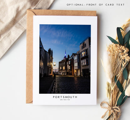 Old Portsmouth Greeting Card - Portsmouth and Southsea Photography Greeting Cards - Envelope Included - Birthday - Wedding - Anniversary