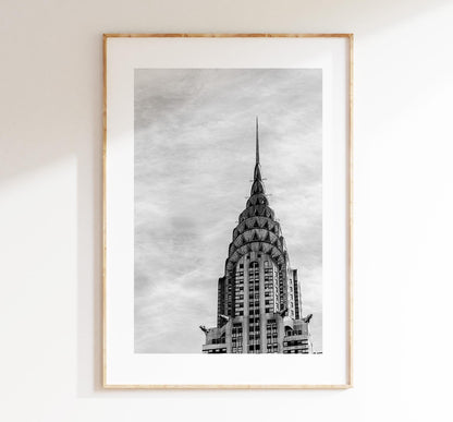 Chrysler Building - New York Print - Fine Art Photography Print - New York Photography - Travel - New York Print  - Black and White Print